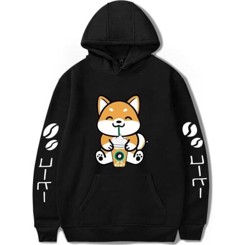Autumn New print pet animal Corgi Hoodies Men Women Sweatshirts Hip Hop boys girls Casual shiba inu black Couples pullovers