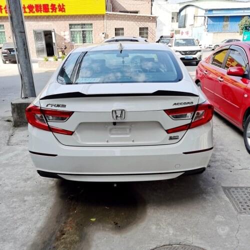 High quality ABS spoiler For Honda Accord 2018 2019 2020 Rear wing primer or black or white DIY car spoiler For Accord spoiler