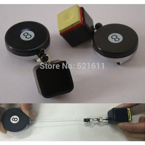 Xmlivet 2pcs/lot 8 Ball billiard snooker entension-type black chalk holders can elastic billiard snooker accessories