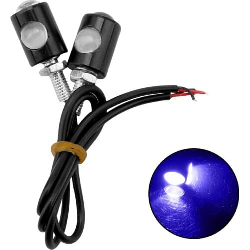 Eagle Eye LED Turn Signal Lamp Turn Indicators Motorcycle License Plate Light Universal Motorcycle Taillight Warning Light 1Pair