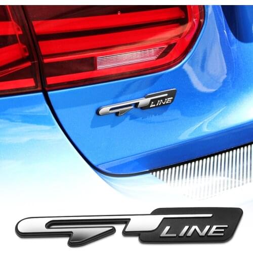 1Pcs Car Tuning Atuo Emblem Sticker GT Line for Chevrolet Cruze Aveo Captiva Trax Lova Malibu Renault CAPTUR Megane Koleos