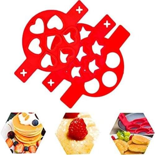 1PCS Silicone Non Stick Fantastic Seven Holes Egg Pancake Maker Ring Kitchen Baking Omelet Moulds Flip Cooker Egg Ring Mold