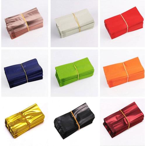 200Pcs/Lot Tea bag Aluminum Foil Bag Vacuum Heat Seal Packaging Pouches Food Coffee Tea Mylar Foil Bag