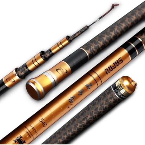 3.6m-7.2m Taiwan Fishing Rod Ultra-light 60T Carbon Spuer Hard Hand Poles 28 Tonalty Carp Fishing Canne Peche Fishing Gear Pesca