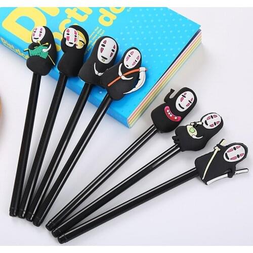 40 pcs Cartoon Black Face-less Male Neutral Pen Hayao Miyazaki Animation Qian and Shenyin Creative Pen