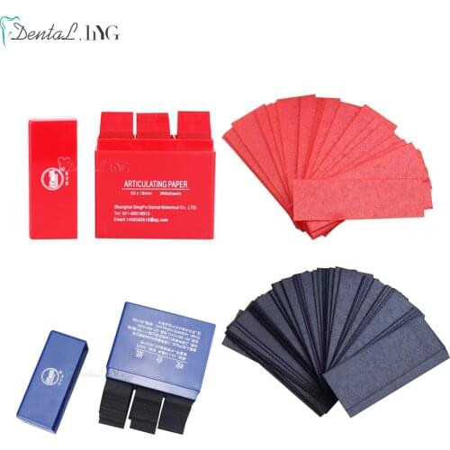 5Box Red/Blue 1500 Sheet/Box Dental Articulating Paper Strips Dental Lab Product Tool Oral Teeth Care Whitening Material
