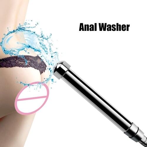 7 Hole 3 Shower Anal Plug Clean Wash Tools Vaginal Cleansing Cleaner Enema Douche Faucet Sex Tools for Couples Women Men Machine