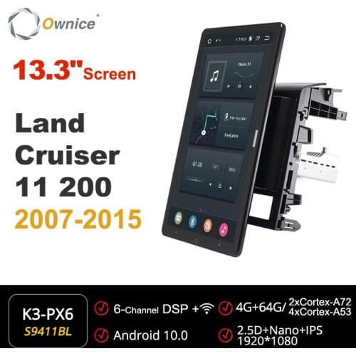 Ownice Auto Rotatable 1920*1080 13.3" Android Car Multimedia for Toyota Land Cruiser 11 200 2007 - 2015 Car Auto Radio 1din