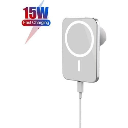 Car Wireless Charger Fast Charging Stand Holder for iPhone 12 Pro Max USB Car Wireless Charger Bracket Magnet Phone Car Holder