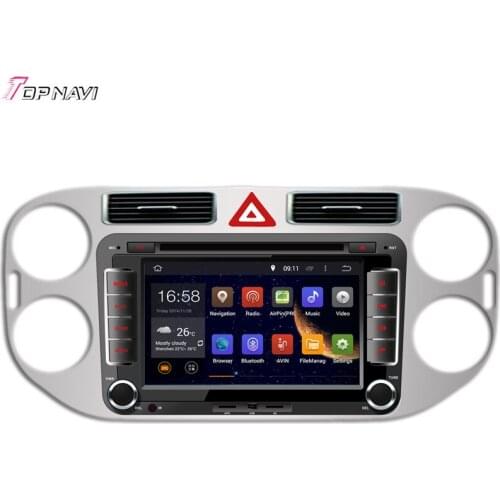 Topnavi 7'' Quad Core Android 6.0 Car DVD Play for VW Tiguan 2013- Autoradio GPS Navigation Audio Stereo