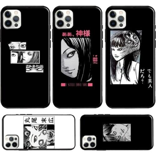 Junji Ito Sad Japanese Aesthetic Case For iPhone 12 Pro Max 12 mini 11 Pro Max 6S 7 8 Plus X XR XS Max SE 2020 Cover