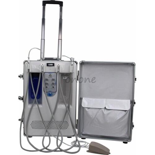 Design Portable Dental Unit With Onone 406A & Oiless Air Compressor Motor for Dental Hospital, Clinics DENTAL Turbina
