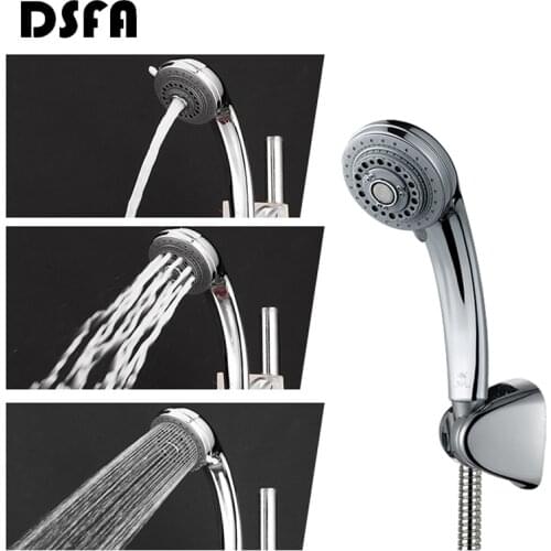 DSFA Multifunctional 8 Mode Handheld Shower Head Chrome Surface Plating High Quality Pressure Rainfall Shower Head