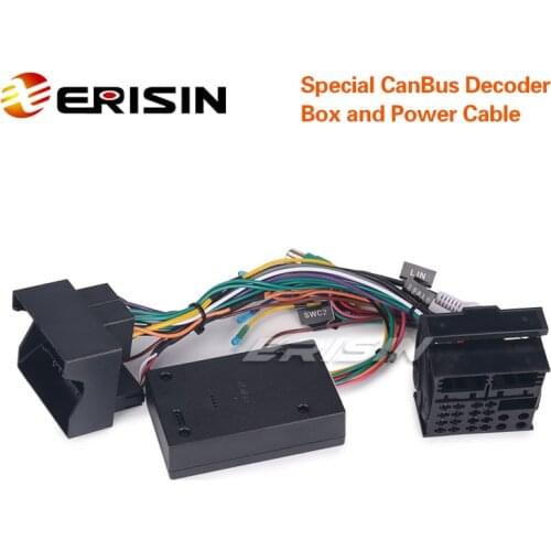 Erisin LF001-T Special CanBus Decoder Box and Power Cable for Ford Car Stereo of us