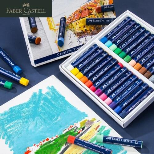 Faber Castell 1270 Professional Soft Oil Pastel/Crayon/Stick/Wax Blue Box 12/24/36 colors Painting Hand-painted Master Pastels