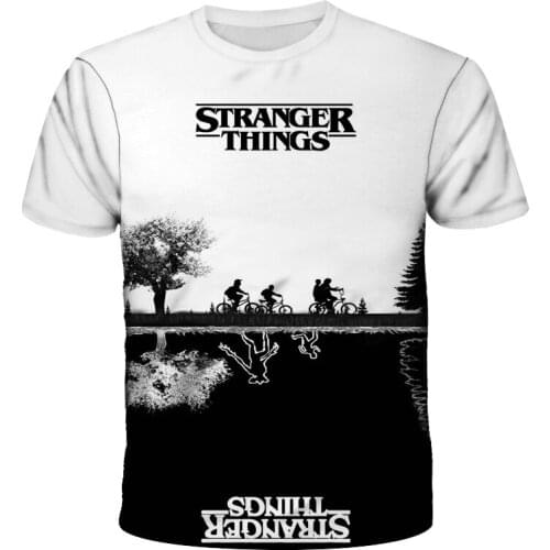 New Stranger Things 3D Printed T Shirt Kids Summer Personalized Printing T shirt Boys girls Short Sleeve Fashion Clothing Tees