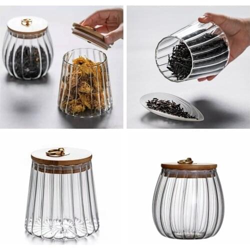 Sealed Transparent Glass Seasoning Pot Spice Jar with Lid Salt Pepper Storage Box Sugar Container K0AB