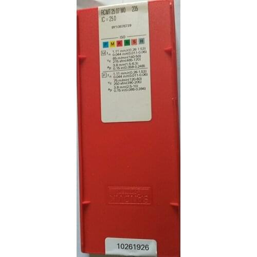 10PCS CARBIDE INSERT RCMT2507 M0 235