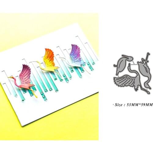 Mini Swan 2021 New Metal Cutting Dies for Scrapbooking Frame Edge No Stamps Stencil Cuts Crafts Navidad Molds Die Paper