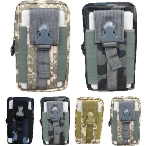 Men Tactical Molle Pouch Belt Waist Pack Bag Small Pocket Military Waist Pack Running Pouch Travel Camping Bags Soft back