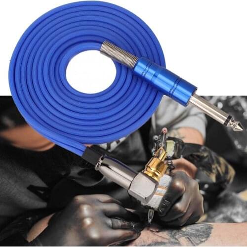3 Colors 1.8m Soft Silicone Tattoo Right Angle RCA Connector Clip Cords Tattoo Power Supply for Tattoo Machines Make Up