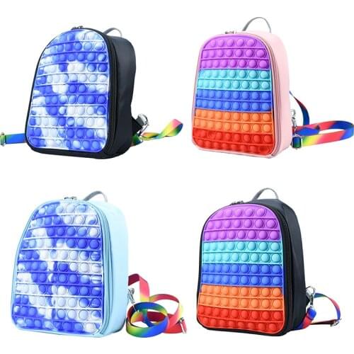 2021 Fingertip Toys Push Bubble Pop Its Pokemon Pendant Ladies Cross Bag Adult Decompression Toys Children Anti-Stress поп ит