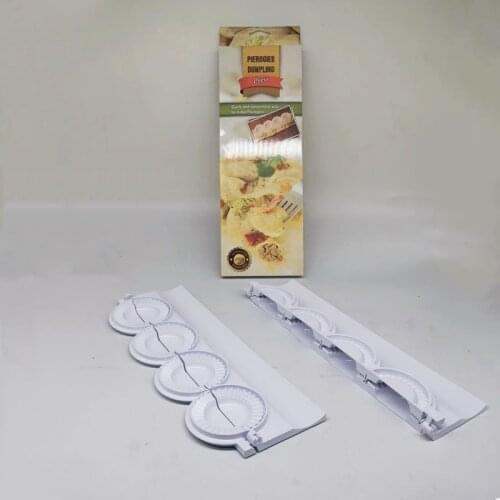 2021 New DIY Pierogies Dumplings Maker Mold 4holes Household KitchenTools Fondant Tool Cake Decoration Tools Mousse Chocolate