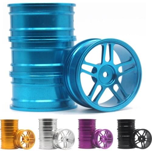 4 pcs 1 Set Aluminum Alloy Metal Whee Rim Fit HPI HSP RC model 1:10 On-Road Racing Car for HSP94123/94122/94103 D4/D3/CS 106 all