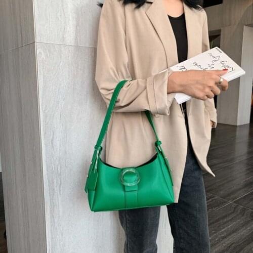 Pure color fashion womens messenger bag 2020 handbag lady designer handbag quality PU leather messenger female wallet