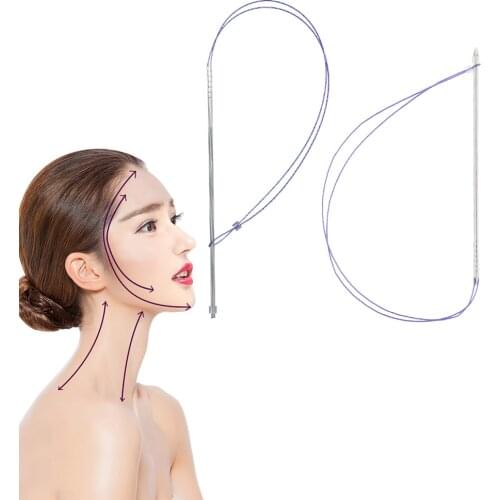 Pdo Pcl Double Needle Thread Eyebrow Double Chin Lifting 18G130mm 1pcs/Bag For Fox Eye