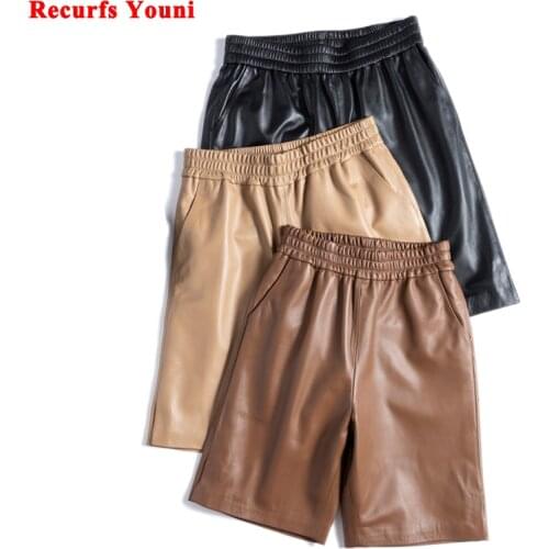 Recurfs Youni Women's Leather Shorts