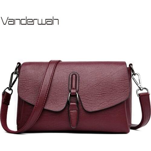 3 Floors Soft Leather Luxury Handbags Women Messenger Bags Designer Casual Ladies Hand Crossbody Bags for Women 2020 Sac A Main
