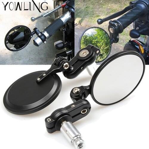 Motorcycle Rear View Handle Bar End 7/8"22MM Mirrors For SUZUKI GSX-R 600/750/1000 GSR 400 GSF 600/1200/650/1250 BANDIT GSX 650F