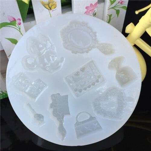 Comb mirror Love bag perfume bottle Liquid silicone mold DIY resin jewelry pendant necklace Earrings mold resin molds for jewelr