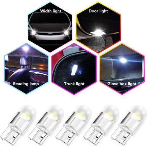 5PCS T10 W5W New Super Bright LED Car Parking Lights For BMW E46 E60 Ford focus 2 Kuga Mazda 3 cx-5 VW Polo Golf Jetta Passat