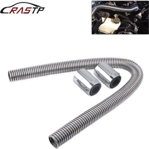 Universal Flexible Car Stainless Steel Radiator Flex Coolant Water Hose Kit With Caps Radiator Cover Anti-corrosion RS-RC001-93