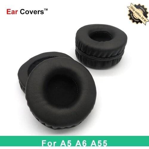 Ear Pads For Sades A5 A6 A55 Headphone Earpads Replacement Headset Ear Pad PU Leather Sponge Foam