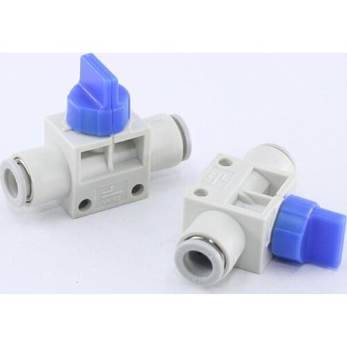 SMC white pneumatic connector VHK3 type manual valve VHK2-04-04F / 06-06F / 08-08F / 10-10F / 12-12F two-way pneumatic component