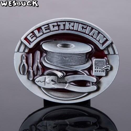 WesBuck Brand Metal Belt Buckles for Man Unisex Western Buckles Cowgirls Buckle Causal Tool Luxury Cowboy Hebilla