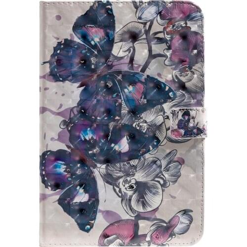 3D pattern PU Leather Skin for Ipad Mini Case 1 2 3 7.9 Inch Tablet shell Cover For Ipad Mini 4 5 2019 Flip stand coque para+Pen