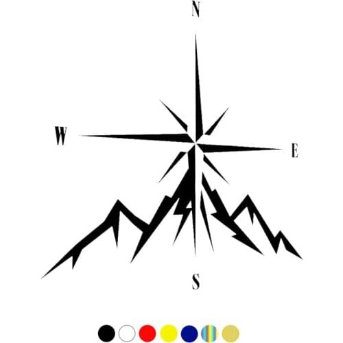 CS-10393# Vinyl Decal NSWE Compass Navigate Car Sticker Waterproof Auto Decors on Truck Bumper Rear Window