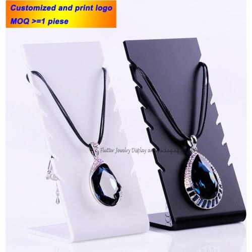 Necklace Display Rack L Multi-Necklace Showing Stand Acrylic Pendant Display Erasel Holder Jewelry Showcase