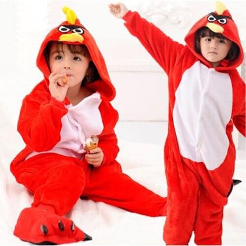 Kigurumi Bird Kids Pajamas Pijamas For Children Animal Cartoon Blanket Baby Costume Winter Boy Girl Onesie Sleepwear