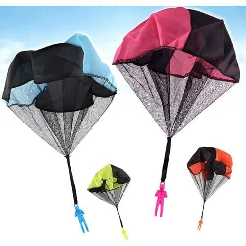 Hand Throwing Kids Mini Play Parachute Toy Soldier Figure Outdoor Games Sports Flying Child Fun interesting Toddler Educational