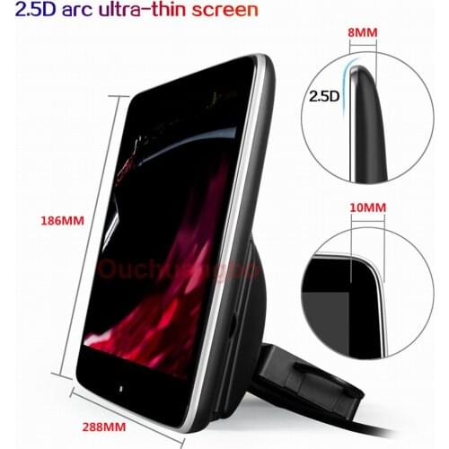 Ouchuangbo HD 11.6 Inch IPS Headrest Display For Benz Support WIFI USB 4G 8 Core 2.5D Monitor