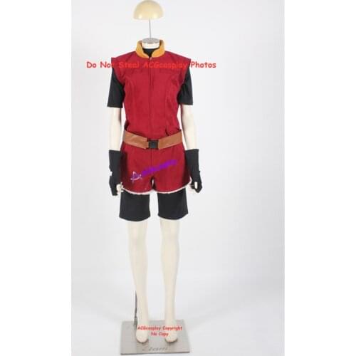 Suede fabric made Claire Redfield Cosplay Costume include belt whole set acgcosplay costume