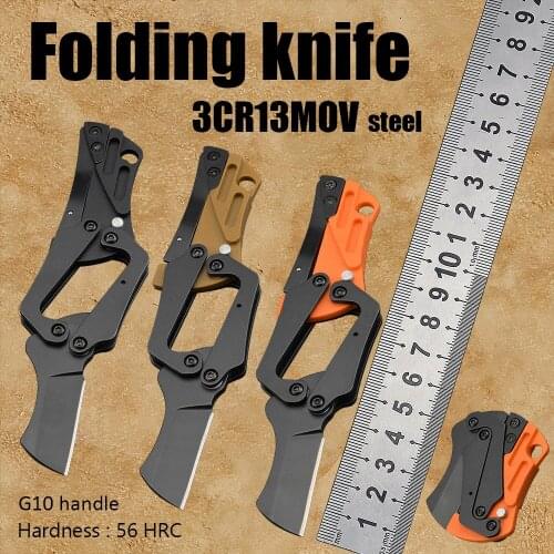 EDC mini knife Deformation mechanical knives outdoor pocket knife folding knife