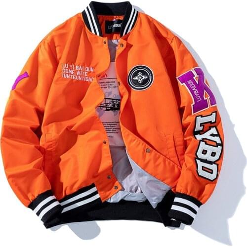 2021 New Arrival Brand Patchwork Single Breasted Appliques Bomber Jacket Men Embroidery Fashion Baseball Uniform Casual Coat