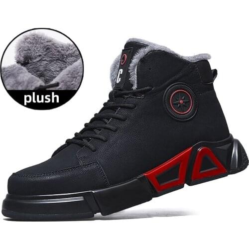 Men Steel Toe Safety Boots Ankle Leather Winter Boots Puncture-Proof Work Boots Waterproof Water Proof Men Boots Winter Boots