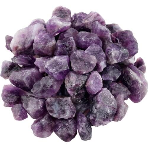 1lb (460g) Natural Purple Amethyst Crystal Raw Rough Stone for Cabbing,Tumbling,Cutting,Lapidary,Polishing,Reiki Healing